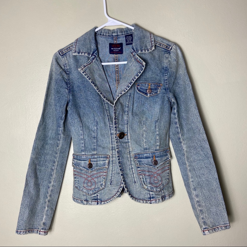 One Tuff Babe Jean jacket size small